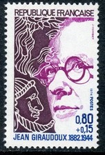 🦬Timbre France N°1822 - Luxe ** - Jean Giraudoux  - MNH** - 1974🦬