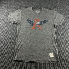 Retro Brand Auburn Tigers Eagle Logo T-Shirt Heather Grey Mens Small Made in USA