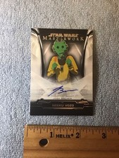 Star Wars Resistance Josh Brener As Neeku Vozo Autograph Card Topps Masterwork