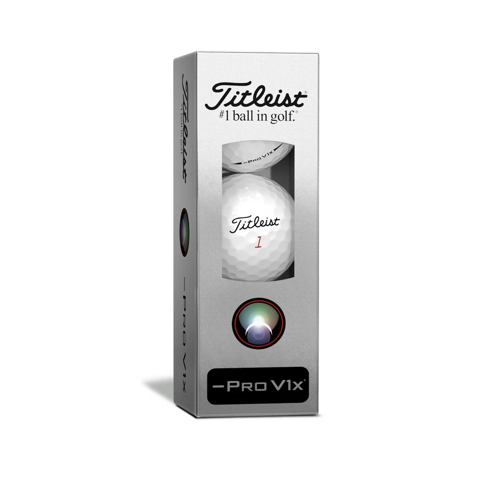 Titleist Pro V1x Left Dash 3 Golfbälle Weiss