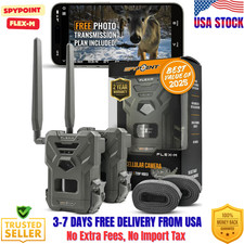 SPYPOINT Flex-m Twin Pack Cellular Trail Camera   Hunting Trail Monitor with GPS