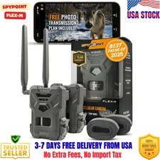 SPYPOINT Flex-m Twin Pack Cellular Trail Camera – Hunting Trail Monitor with GPS