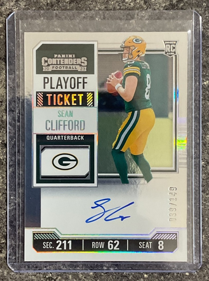 Sean Clifford Panini Contenders #132 Variation Autograph Playoff Ticket