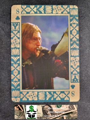 Lord of the Rings LOTR Heroes Villains Playing Cards Boromir 8 Clubs