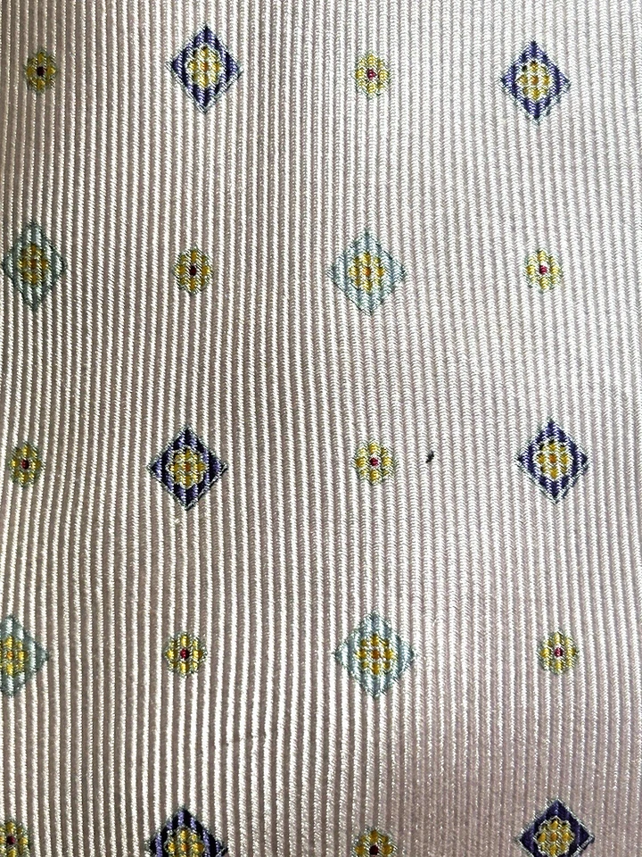 Brioni Mens Silk Necktie Italy Luxury Pink Lavender Geometric W 3.5” L 60” - Image 2 of 4