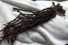 Human dreadlocks 15 Pieces Up To 8 -14 Long Assorted Natural Black/Brown