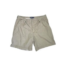 Polo Ralph Lauren Vintage Tyler Pleated Chino Shorts Mens Size 38 Beige Preppy