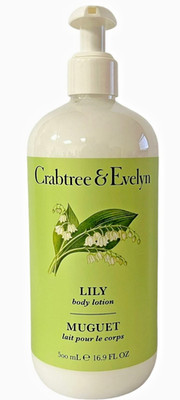 Crabtree & Evelyn Lily Body Lotion 16.9 fl oz Pump Shea Butter NEW