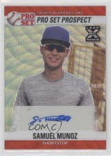2021 Leaf Pro Set Metal 1990 Base Auto Red Wave Samuel Munoz #PS0-SM1 Auto 1d2e