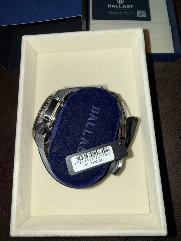 Reloj Automático Ballast Torbay GMT BL-3152 - Marrón Torpedo - Nuevo con caja Foto 3 de 4