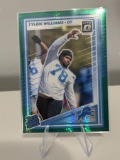 2025 Panini Donruss Optic - Rated Rookie Tyleik Williams #246 Green Hyper Prizm