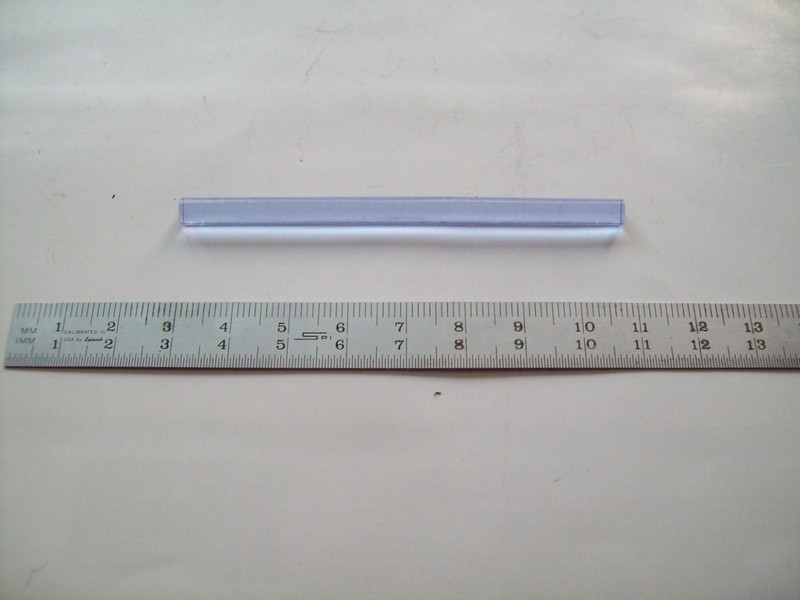 Silicate Nd:glass laser rod 5 mm dia. x 80 mm length, flat-flat, new, vintage