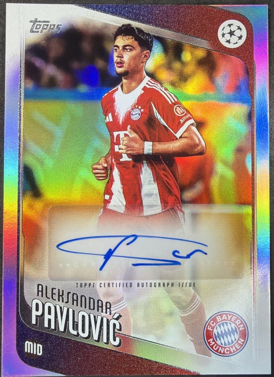 2025-26 Topps Uefa Club Competitions - Aleksandar Pavlovic #BA-AP