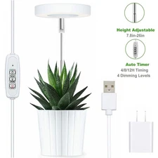 LED Grow Light Plant Growing Lamp Indoor Plants Full Spectrum Timer Adjustable