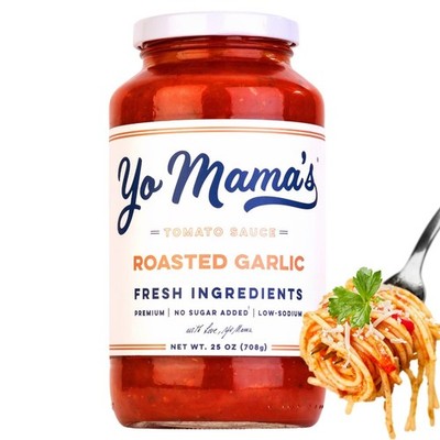 Yo Mama's Foods Keto Roasted Garlic Pasta Sauce - Pack 1.56 Pound (Pack of 1) 