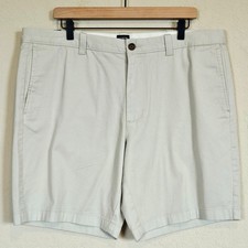 J Crew Outlet 9" Flex Chino Shorts Stone Men's Size 38 Casual Weekend Neutral