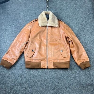COACH The Lil Nas X Drop Shearling Utility Bomber Jacket Men's Size L 