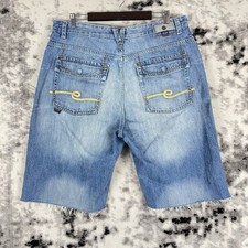 Enyce Jean Shorts Mens Size 40 Hip Hop Baggy Y2K Raw Hem
