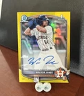 2025 Bowman Chrome Walker Janek 1st Prospect Yellow Refractor Auto #/75 Astros