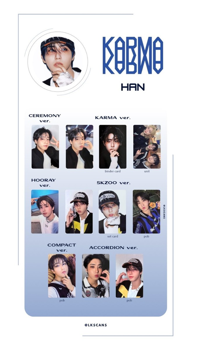 STRAY KIDS THE 4TH ALBUM KARMA ALL VERSION PHOTOCARD OFFICIAL | eBay
