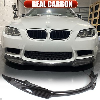 For BMW 3 Series E90 E92 E93 M3 2008-2013 CREAL CARBON Front Bumper Lip Spoiler