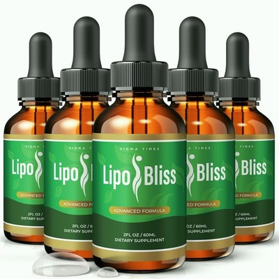 LipoBliss Drops   Lipo Bliss Energy & Fat Metabolism Support Supplement - 5 Pack