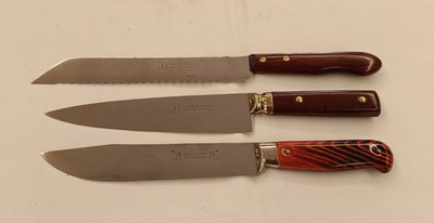 OKAPI super rare lot of 3 vintage original knives made in Germany NOS #1