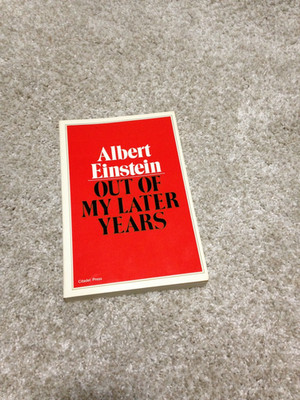 OUT OF MY LATER YEARS ALBERT EINSTEIN PAPERBACK BOOK
