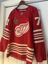 Detroit Red Wings Dylan Larkin Authentic Fanatics Premium Centennial Jersey 50 L