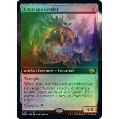 FOIL CITYSCAPE LEVELER (EXTENDED ART) The Brothers' War BRO Magic MTG MINT CARD - Picture 1 of 1