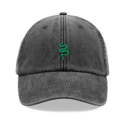 Cap Base Snake Baseball Cap Vintage Washed Unisex Dad Hat Schlange Reptil Tier