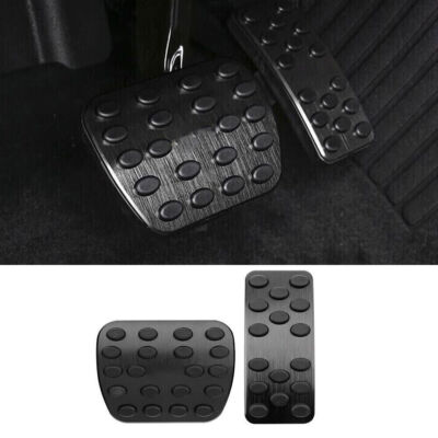 Accelerator Brake Clutch Cover Trim For Benz A-Class W177 2019-22 Black Aluminum