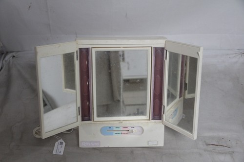 Vintage general electric Dual-Sided Lighted Makeup Mirror working M