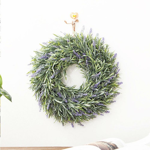 Artificial Silk Flowers Topiary Peony Lavender Ivy Garlands Wedding Wreath - Picture 7 of 19