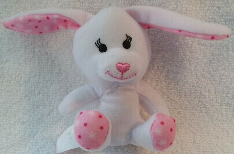 McDonalds Build A Bear Pink Flurry Bunny Plush Number 8 From 2013