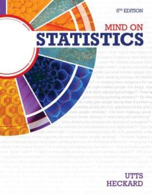 #ad #ad Mind on Statistics Hardcover By Utts Jessica M. GOOD $5.51