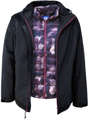 New Snow Country Outerwear Women's Plus 1X 2X 3X 4X 5X 6X Alps 3in1 Coat Wine
