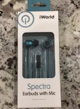 Earbuds wired with mic iWorld box of 6