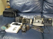 Kodak 2c Autographic Brownie Polaroid 230 Six-20 Duo Lot of Vintage Cameras