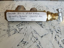 CONRADER Pilot Valve,1200 psi,3/8in. NPT,Brass, RCL-S-HU-160-175