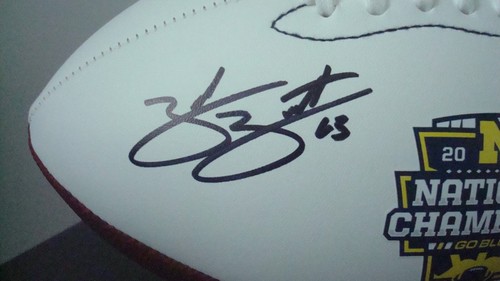 Michigan Wolverines 2023 CFB National Champions Full Size AUTOGRAPHED Football - Picture 3 of 7