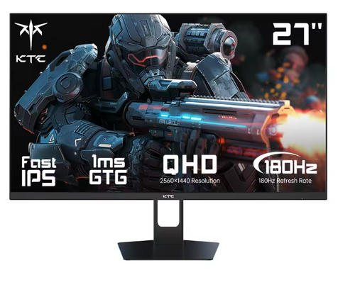 KTC H27T22C 27" Gaming Monitor 2560x1440 QHD 180Hz Fast IPS Panel Screen 1ms