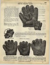 1928 PAPER AD Ken-Wel Dazzy Vance Baseball Glove with Image Sammy Bohne Pinelli
