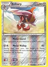 POKEMON CARD REVERSE HOLO BISHARP 82/146 NO 625 SWORD BLADE POKEMON TCG CCG