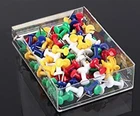 200 PCS Push Pin Pins Thumb Tack Multi Color 3/8" Head For Office School Home