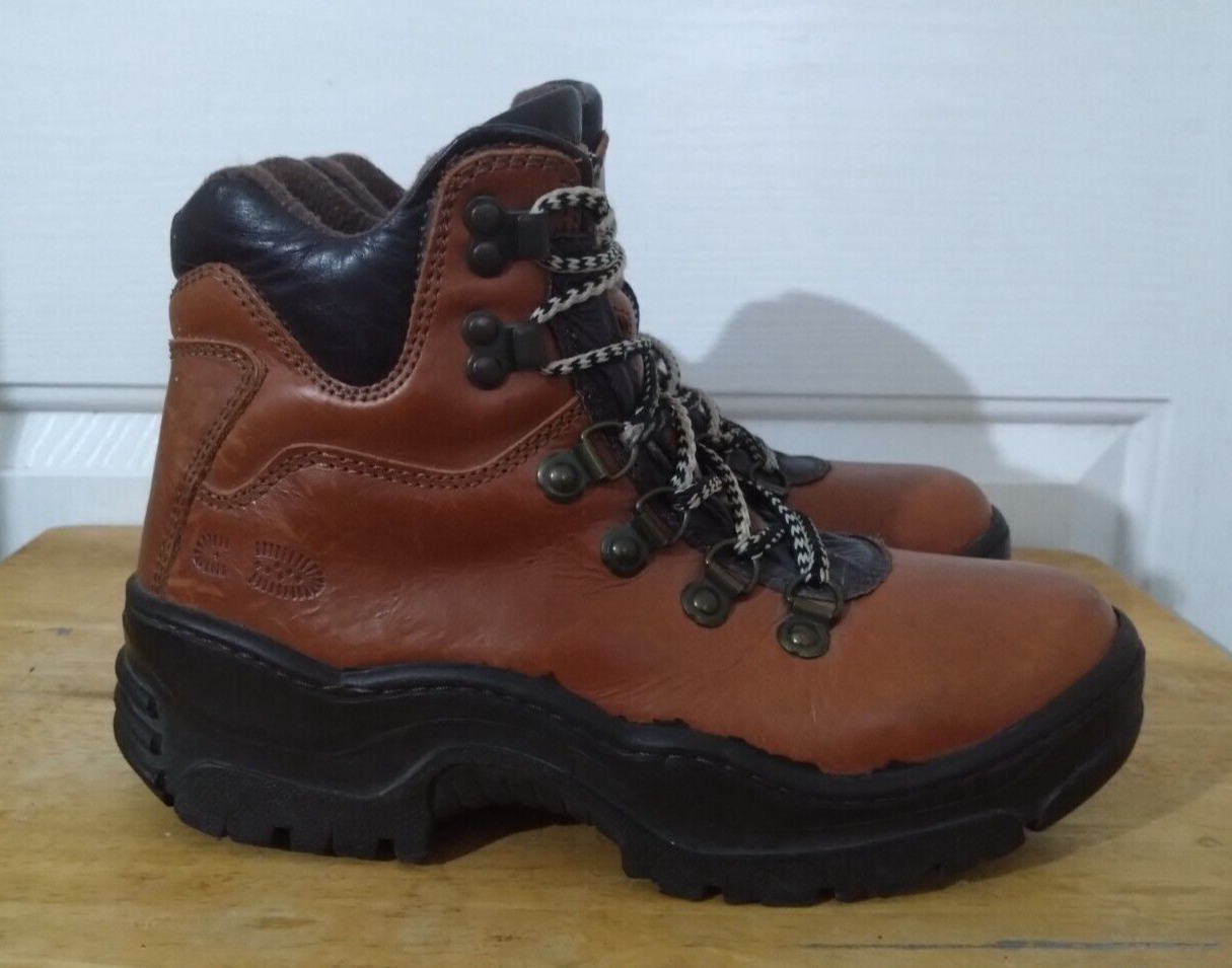 Original GRIPFAST Alpine Brown Leather Women's Walking Hiking Boots UK