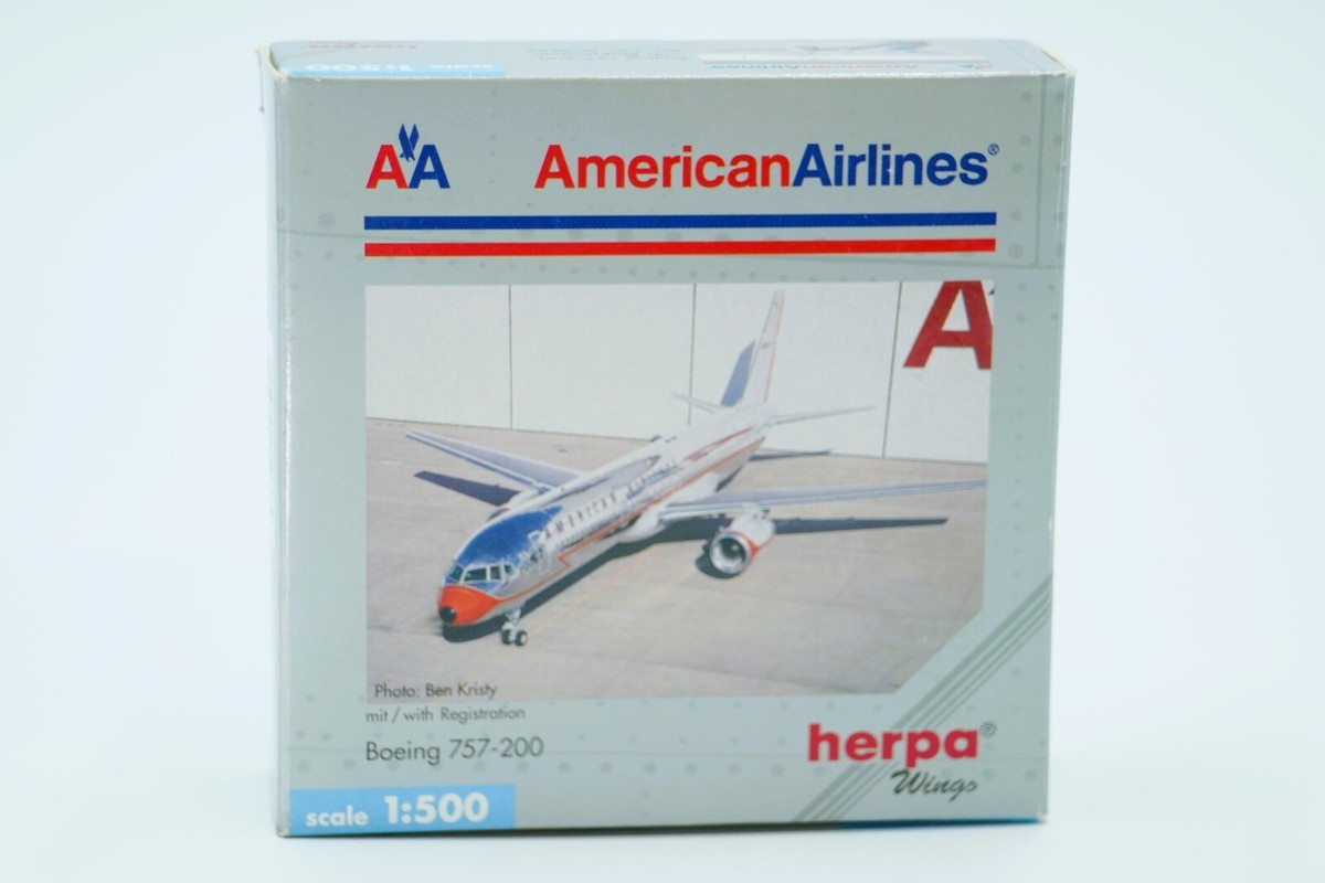 American Airlines Boeing 757-200 Scale 1:500 Herpa Wings