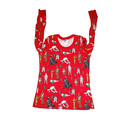$52 Hanna Andersson Star Wars Holiday Red Pajama Top Women L organic — photo 1