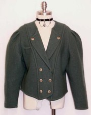 HUBER / BOILED WOOL GREEN Women German Hunting Winter Short Dress JACKET 14 L