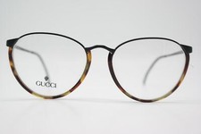 Vintage Glasses GUCCI GG 2326 Black Brown Oval Eyeglass Frame